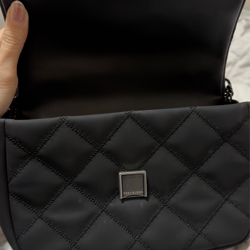 （99新）Tory Burch Willa Matte Mini Bag Black 磨砂黑鏈條包 手提包 側背包-11