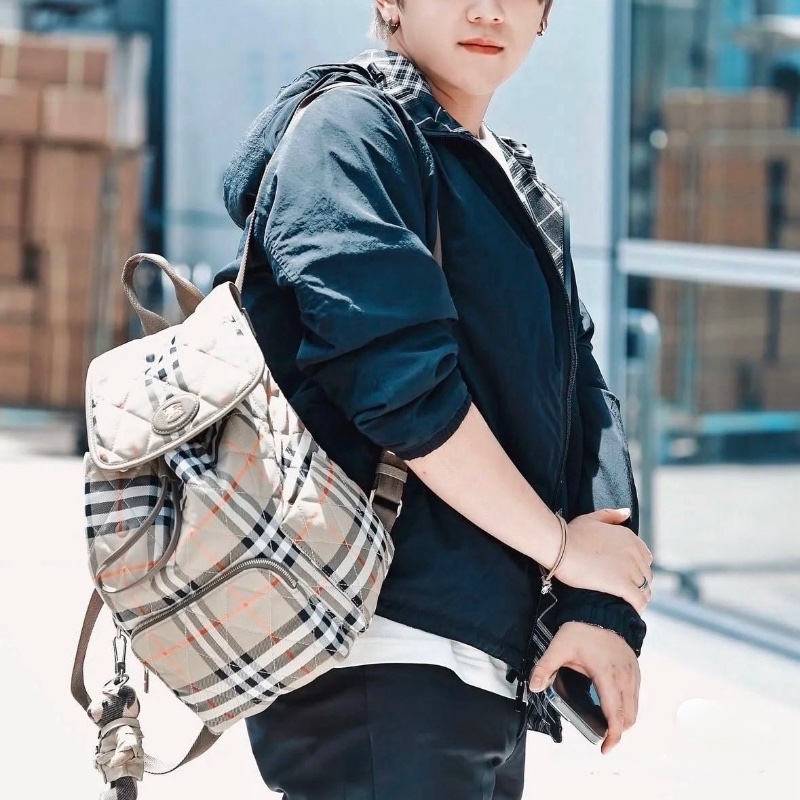 Burberry sand backpack-5