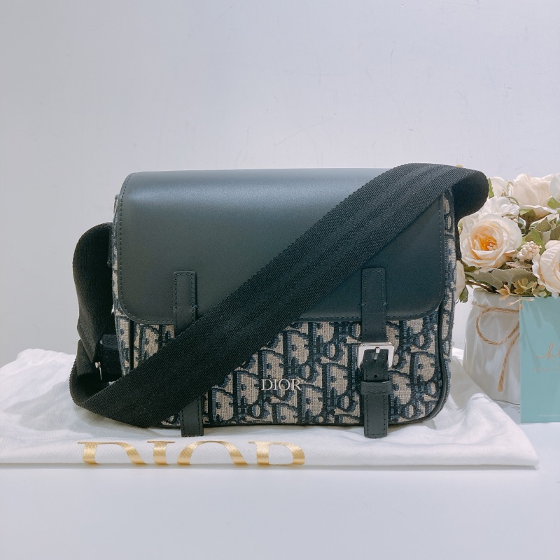 TW4633 CHRISTIAN DIOR 迪奧童裝經典系列翻蓋式肩帶包包KIDS MESSANGER BAG OBLIQUE CANVAS-17