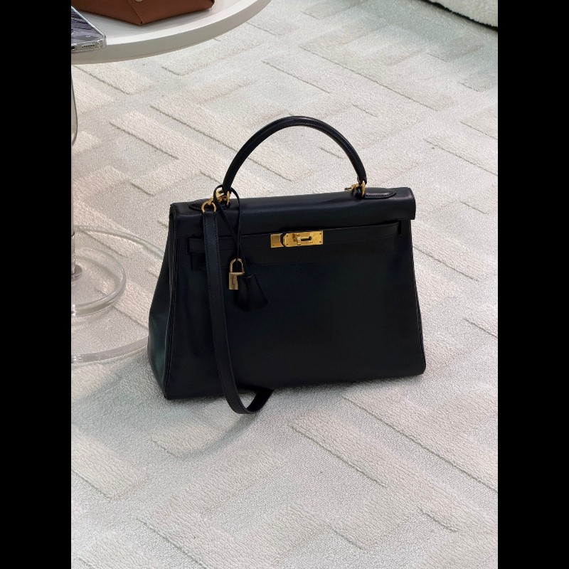 Hermes Kelly32
黑金box皮内缝-0