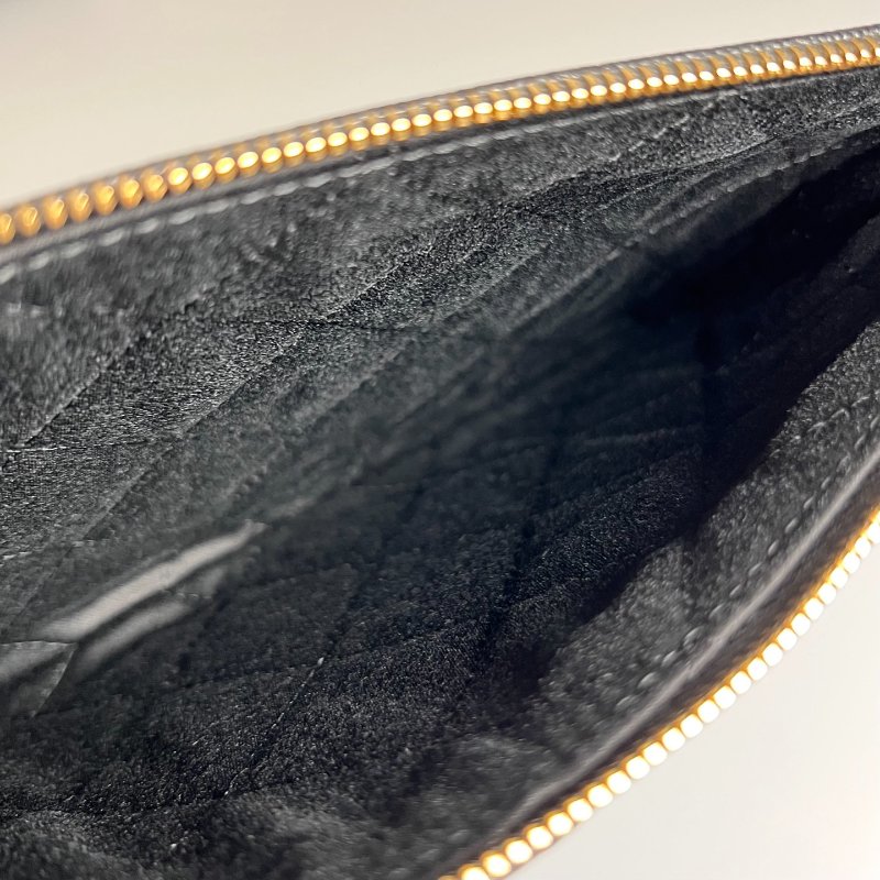 全新品 CHANEL AS3261 黑亮面荔枝皮黑扣金鍊 22BAG 中號-12