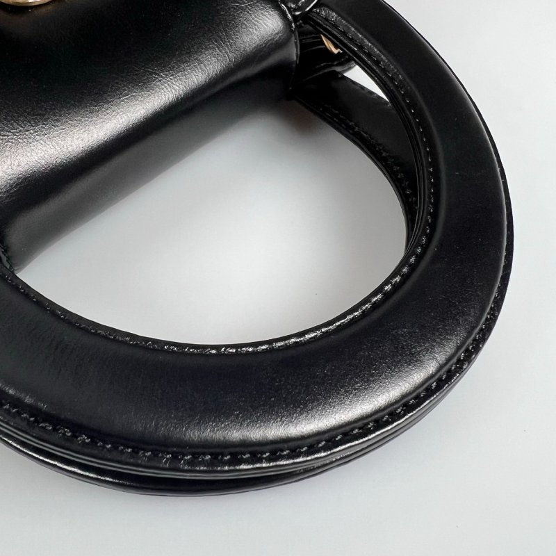 全新品 CHANEL AS4416 黑金KELLY NANO手提斜背包-8