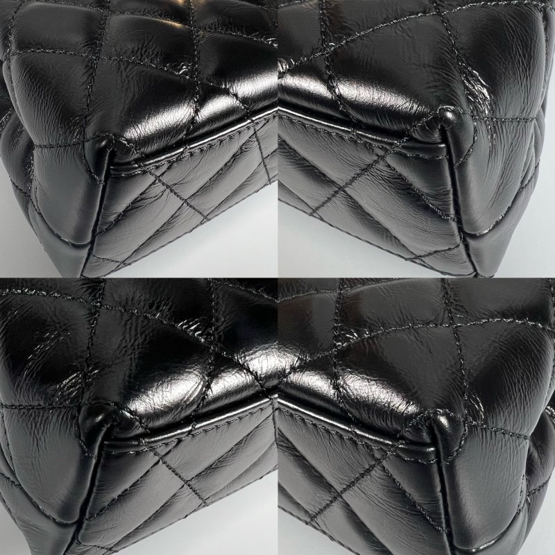 全新品 CHANEL AS4416 黑金KELLY NANO手提斜背包-10