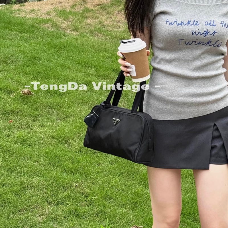 Prada 降落傘 波士頓包 手提包🏅-3