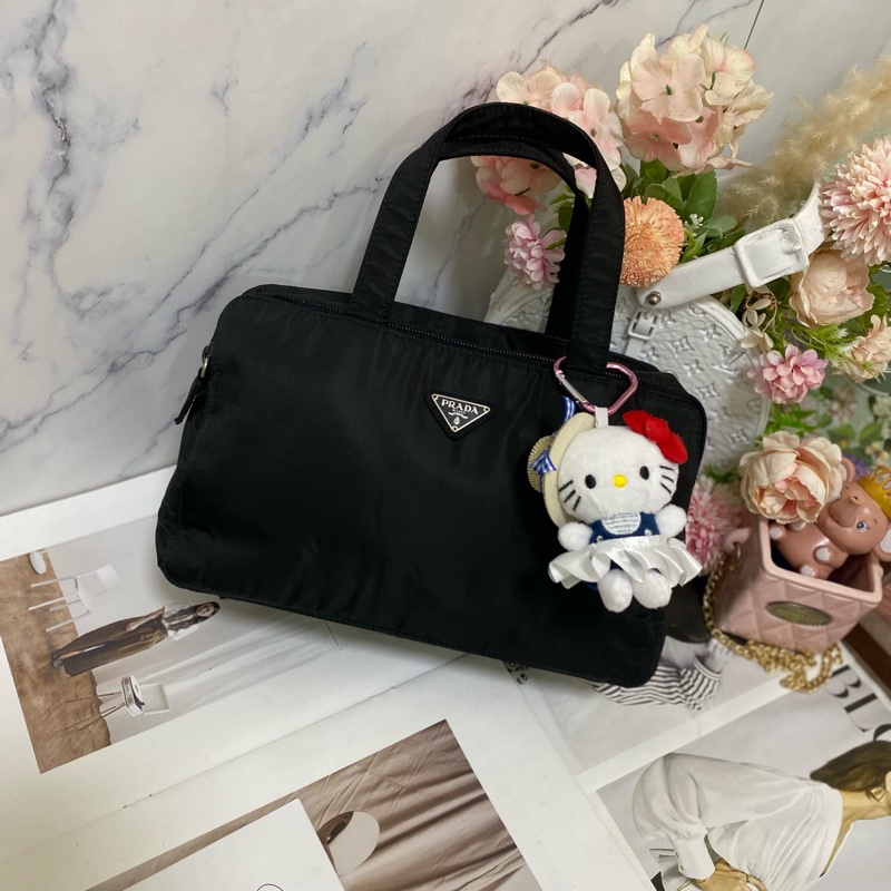 Prada 降落傘 波士頓包 手提包🏅-5