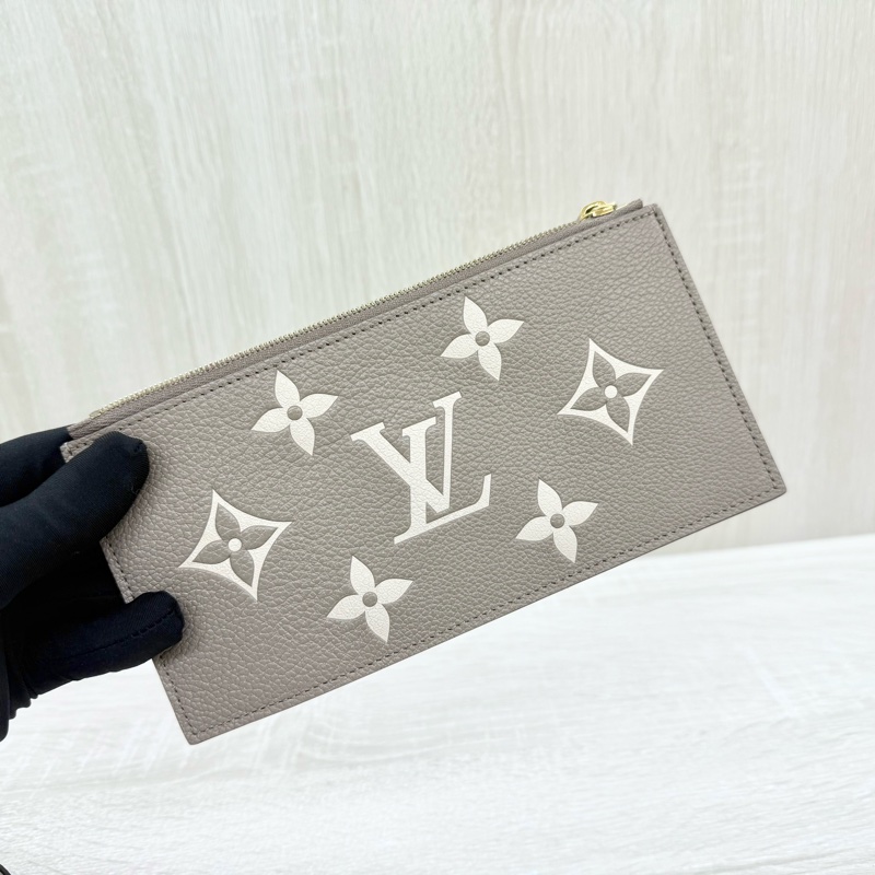 LV斑鳩灰牛皮金釦信封式下蓋三合一鏈包M69977-10