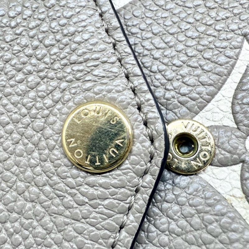 LV斑鳩灰牛皮金釦信封式下蓋三合一鏈包M69977-20