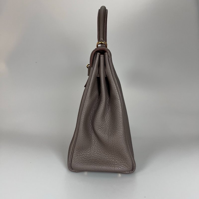 HERMES □P刻 TOGO內縫 錫器灰KELLY32包-3