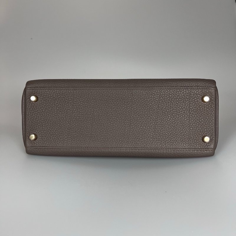 HERMES □P刻 TOGO內縫 錫器灰KELLY32包-4