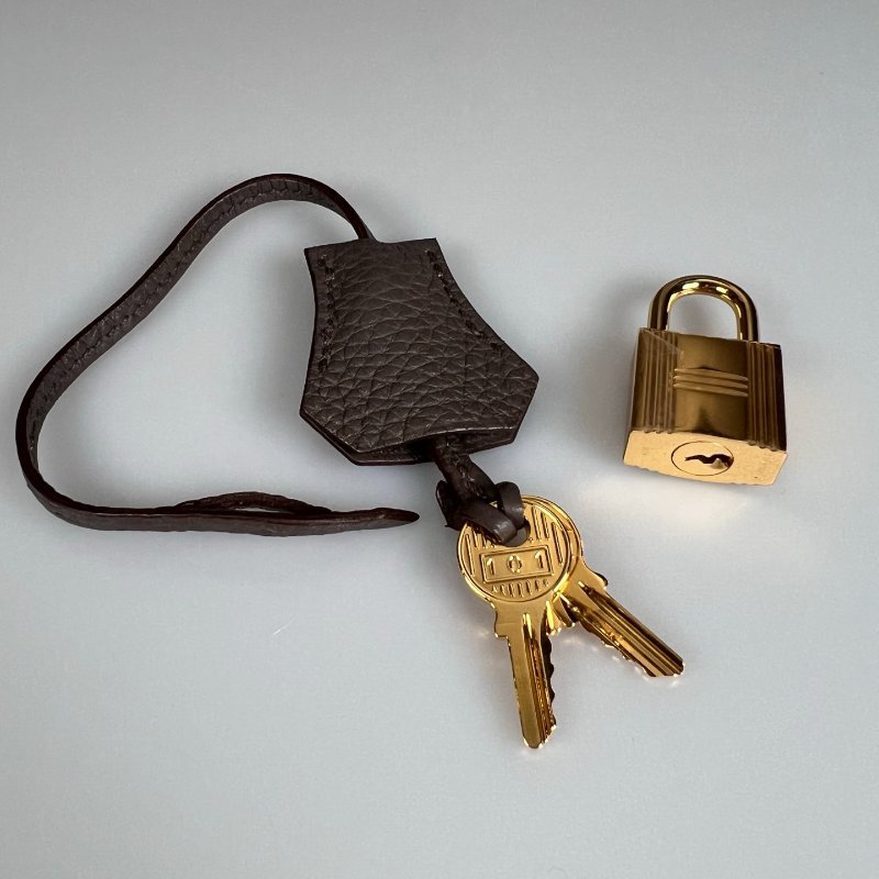 HERMES □P刻 TOGO內縫 錫器灰KELLY32包-13