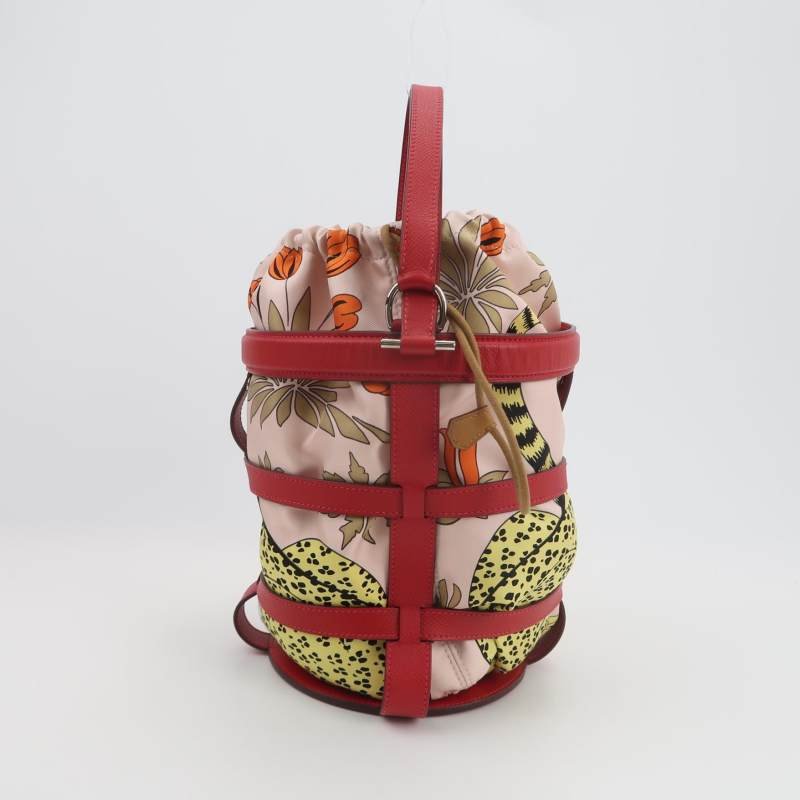 Hermes Musardine手提包Epsom牛皮真絲銀扣Q5國旗紅彩色X刻-4