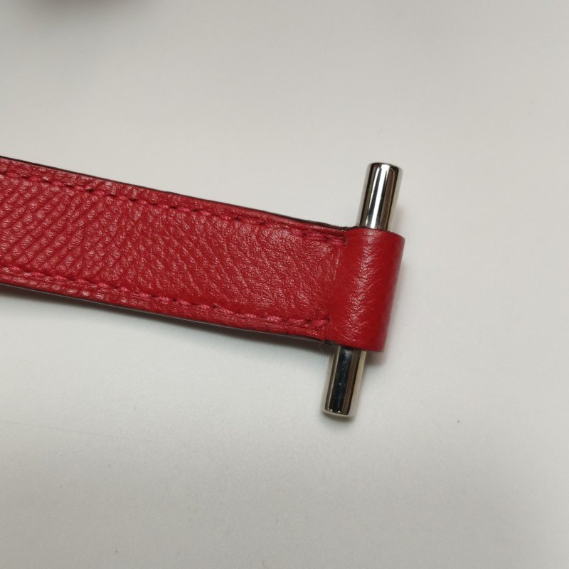 Hermes Musardine手提包Epsom牛皮真絲銀扣Q5國旗紅彩色X刻-12