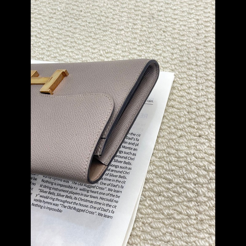 Hermes Constance Long Wallet  
康康長款钱包 
銀河灰金扣-7