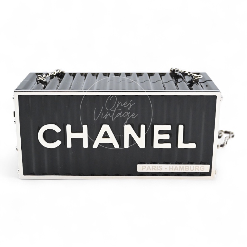 中古 香奈兒 CHANEL 黑色集裝箱-9