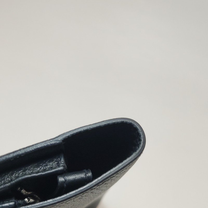 Hermes Sac ADepeches24插扣手拿包Togo牛皮銀扣89黑色-18