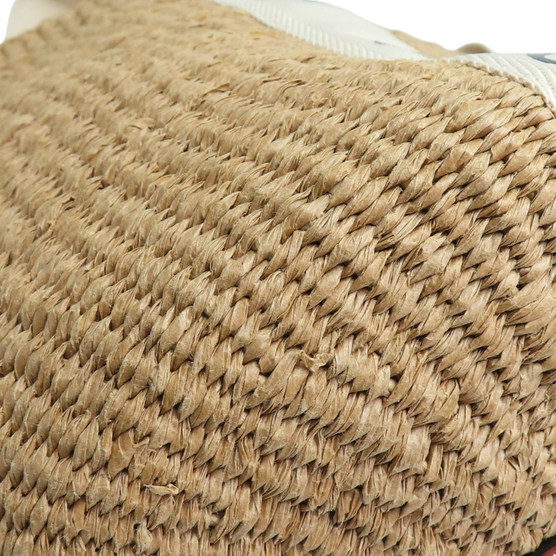 白色 草編 Woody tote bag 肩背包【Chloe 克羅伊】 CHC22SS380G55101-11