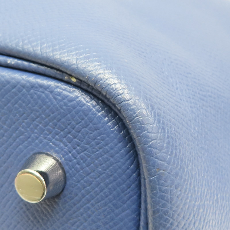 布萊頓藍色 EPSOM牛革 Picotin Lock MM Tresage 手提包 C刻 銀扣【HERMES 愛馬仕】-10