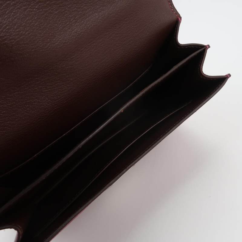 Hermes Illico斜挎包單肩包Epsom牛皮銀扣P9海葵紫框O刻-6