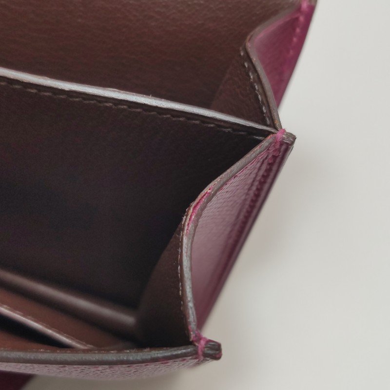 Hermes Illico斜挎包單肩包Epsom牛皮銀扣P9海葵紫框O刻-21