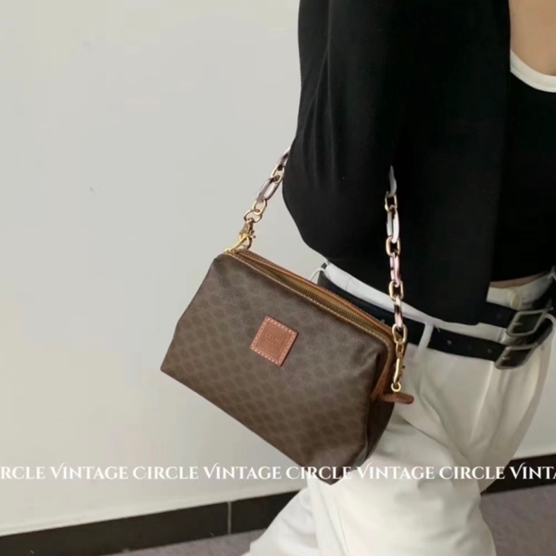 Celine 雲朵包手拿肩背斜背鏈條包🏅-21