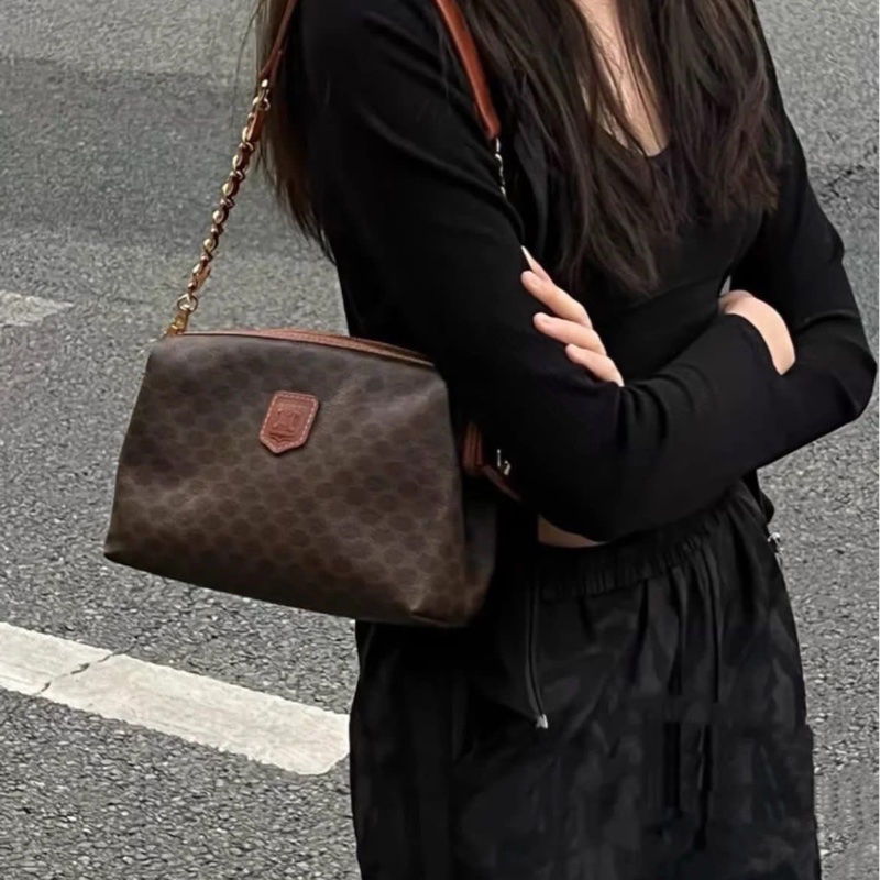 Celine 雲朵包手拿肩背斜背鏈條包🏅-22