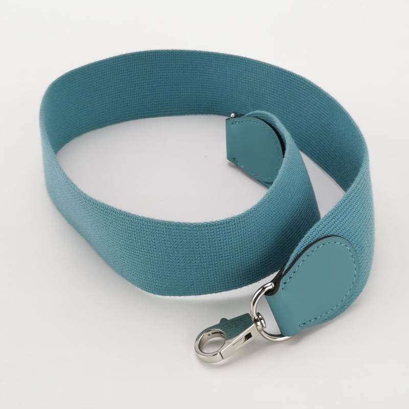 Hermes Toolbox26寬肩帶旋扣牛奶盒單肩包Swift牛皮銀扣75牛仔藍T刻-8