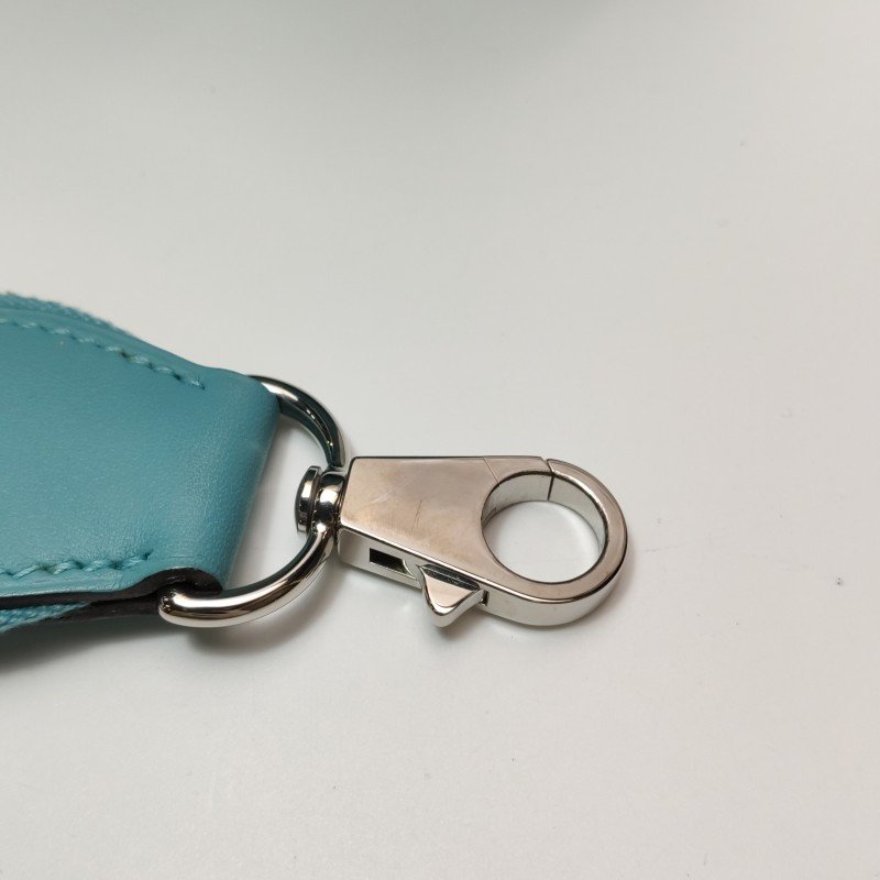 Hermes Toolbox26寬肩帶旋扣牛奶盒單肩包Swift牛皮銀扣75牛仔藍T刻-15