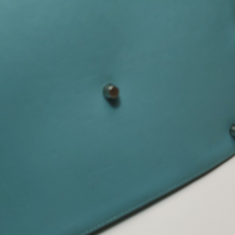 Hermes Toolbox26寬肩帶旋扣牛奶盒單肩包Swift牛皮銀扣75牛仔藍T刻-24