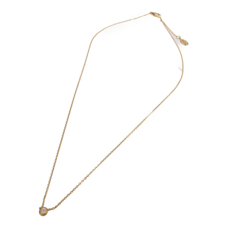 CARTIER 18K黃金d'Amour XS鑽石項鍊-3