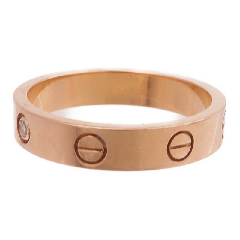 CARTIER 18K玫瑰金Love Ring鑽石戒指Cartier#56/US#7.5-2