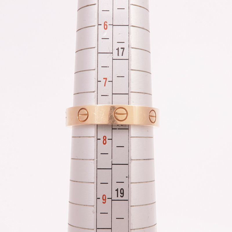 CARTIER 18K玫瑰金Love Ring鑽石戒指Cartier#56/US#7.5-5