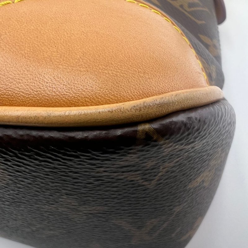 路易威登 BOULOGNE 老花金扣黃牛角單肩斜背兩用包-10