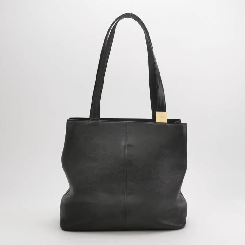 Burberry牛皮純色字母Logo子母包單肩包-2