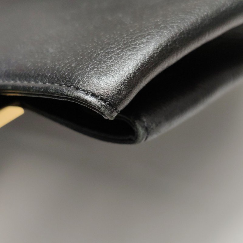 Burberry牛皮純色字母Logo子母包單肩包-14