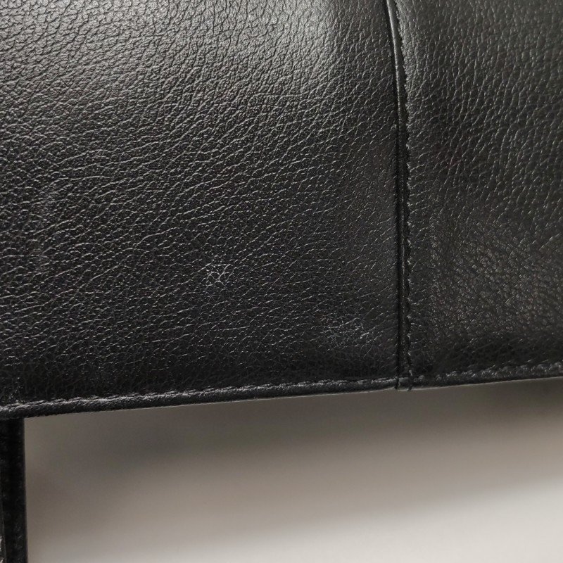 Burberry牛皮純色字母Logo子母包單肩包-16