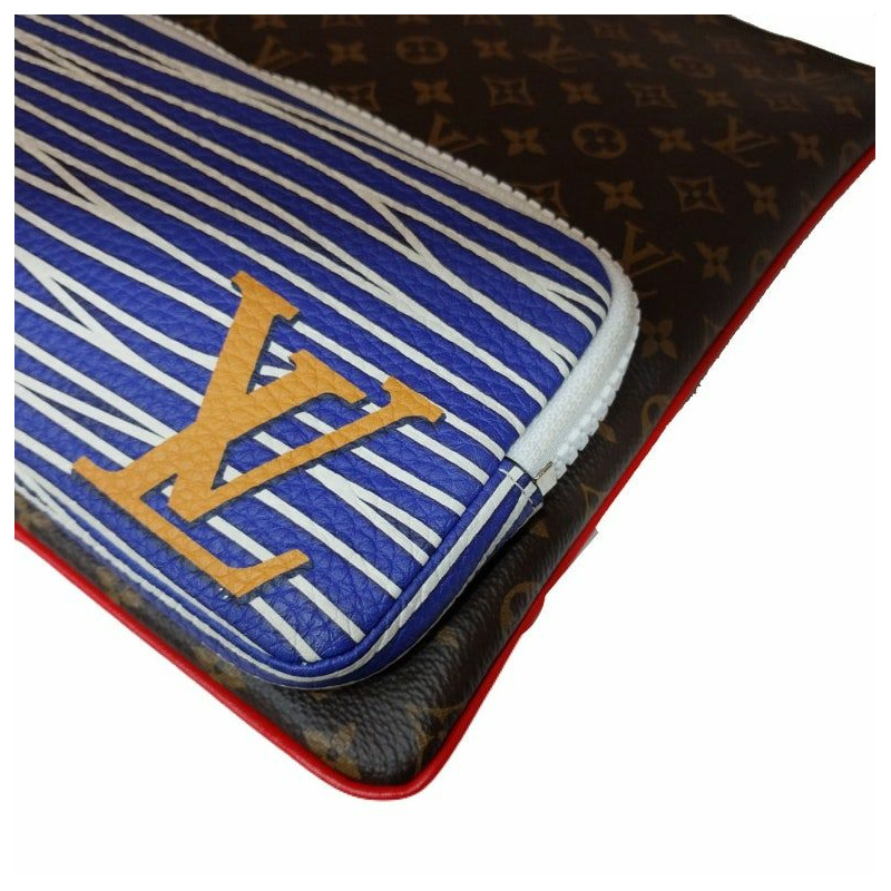 【包稅】LOUIS VUITTON 限量版 Monogram Épi Pochette 多口袋 A4 手拿包-4