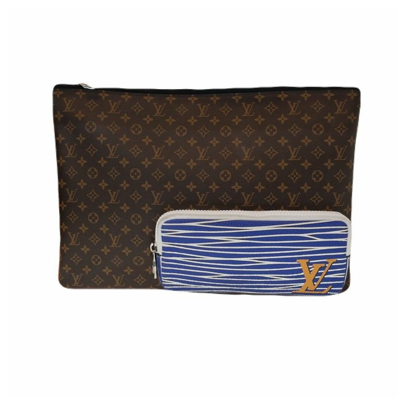 【包稅】LOUIS VUITTON 限量版 Monogram Épi Pochette 多口袋 A4 手拿包-7