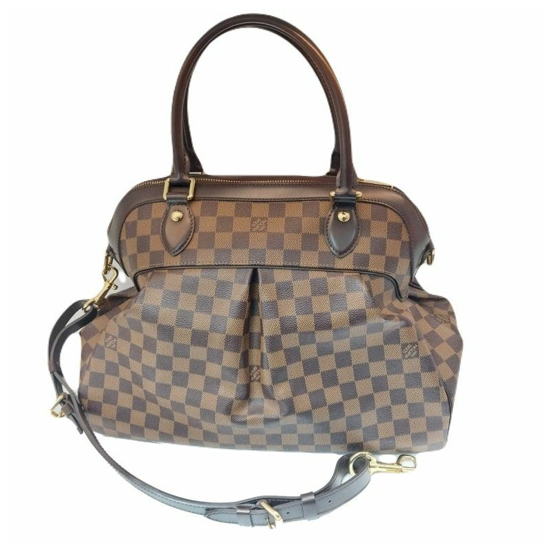 【包稅】LOUIS VUITTON Damier Eben 帆布 Trevi GM 2way N51998-0
