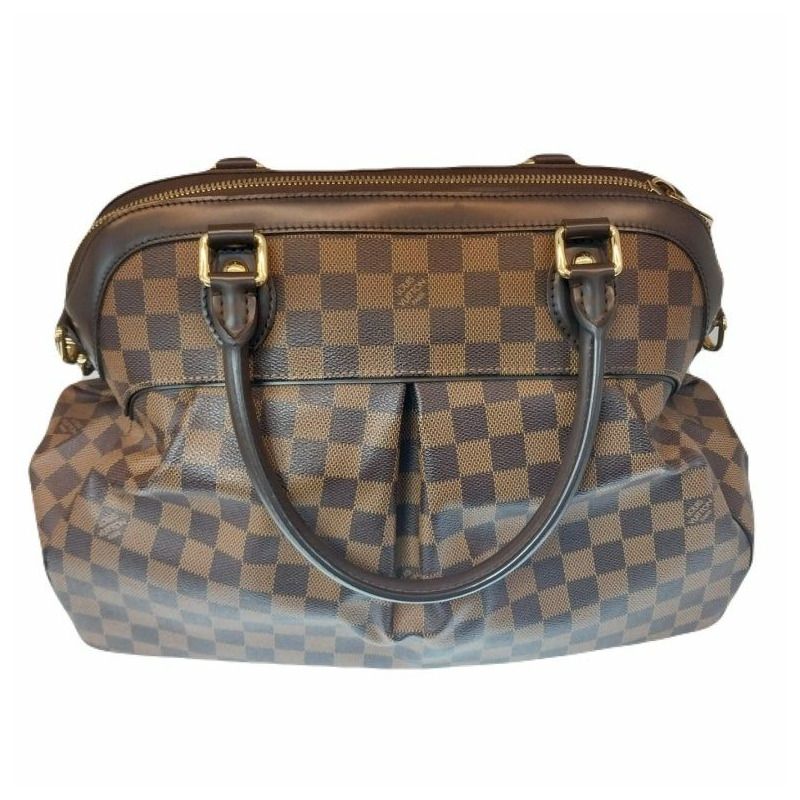 【包稅】LOUIS VUITTON Damier Eben 帆布 Trevi GM 2way N51998-4