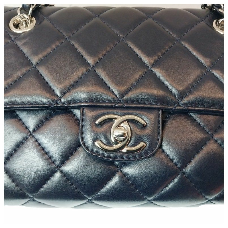 【包稅】CHANEL 經典羊皮銀鍊絎縫短單肩包 21 系列-5