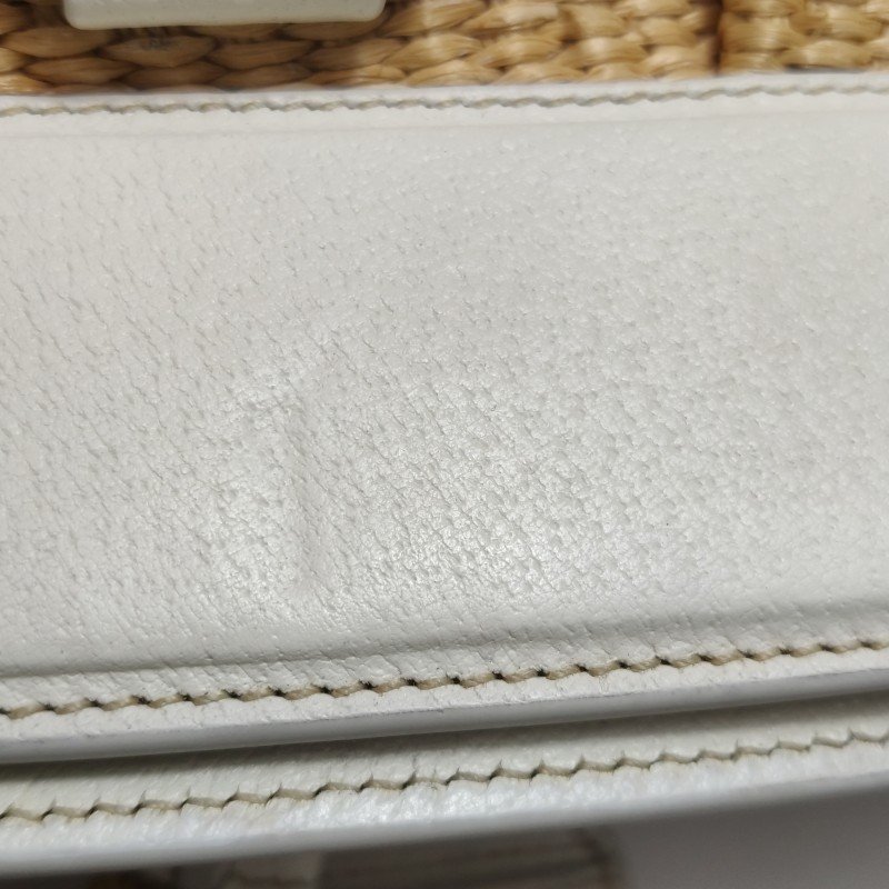 Prada牛皮拼色三角徽標編織包身手提包-19