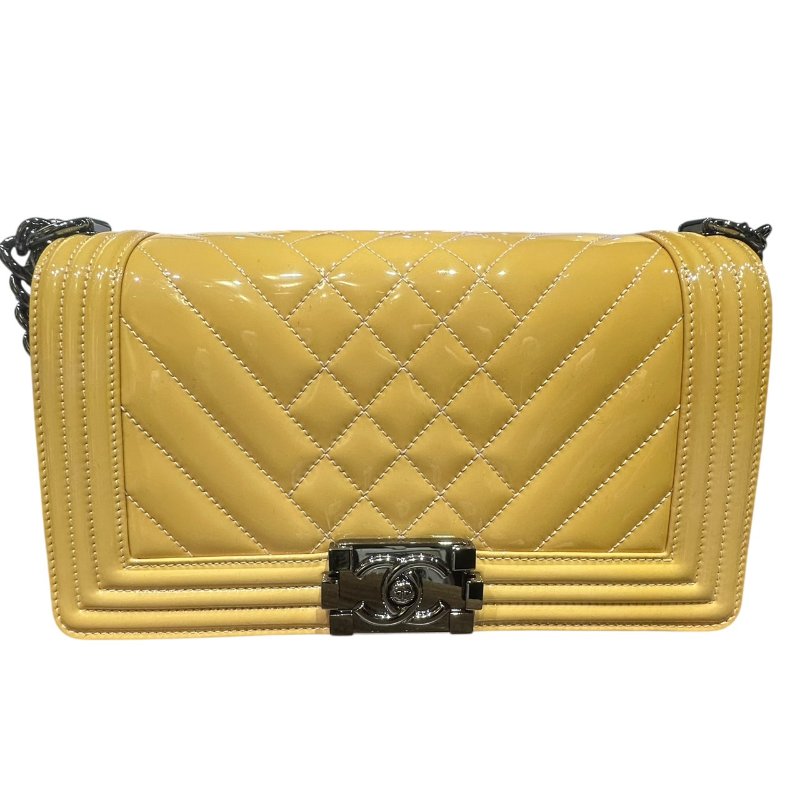 【美收精品】CHANEL粉色矽膠皮BOY 25 4-797-0