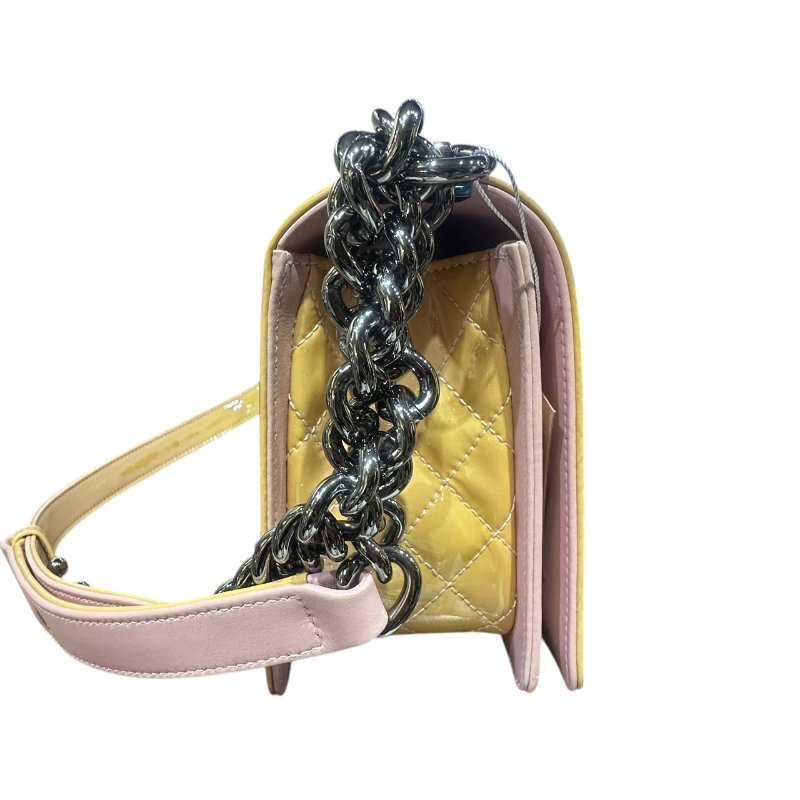 【美收精品】CHANEL粉色矽膠皮BOY 25 4-797-1