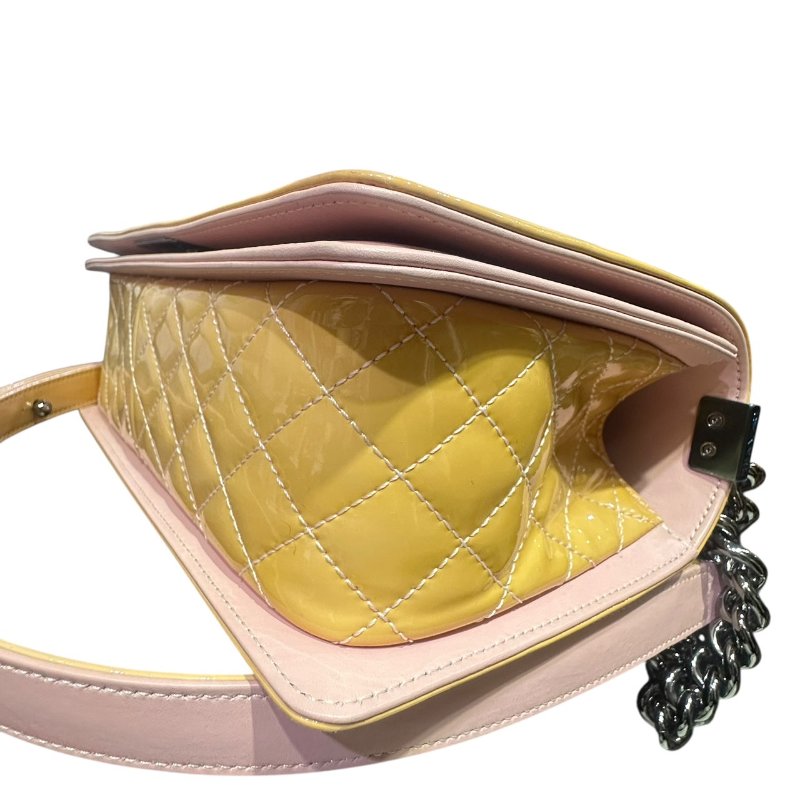 【美收精品】CHANEL粉色矽膠皮BOY 25 4-797-6