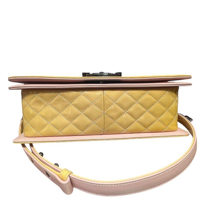 【美收精品】CHANEL粉色矽膠皮BOY 25 4-797-7