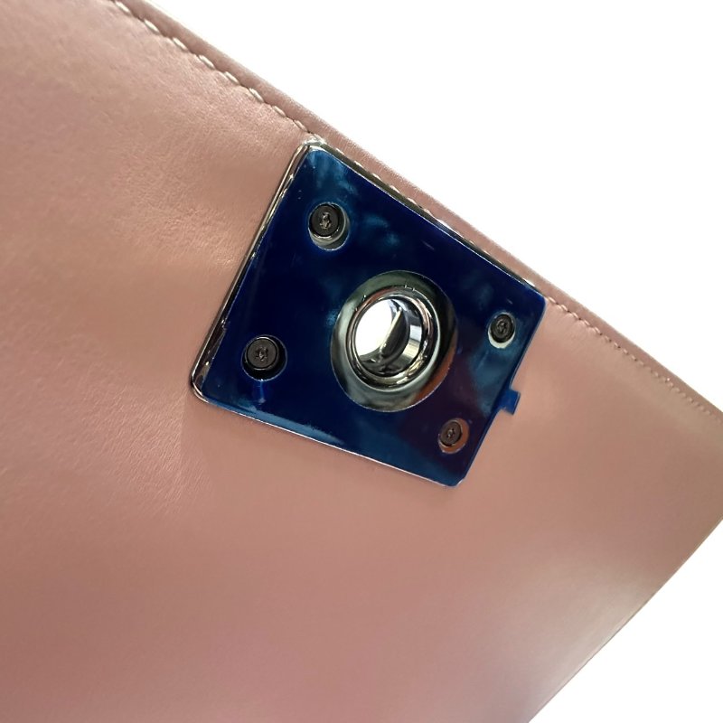 【美收精品】CHANEL粉色矽膠皮BOY 25 4-797-11