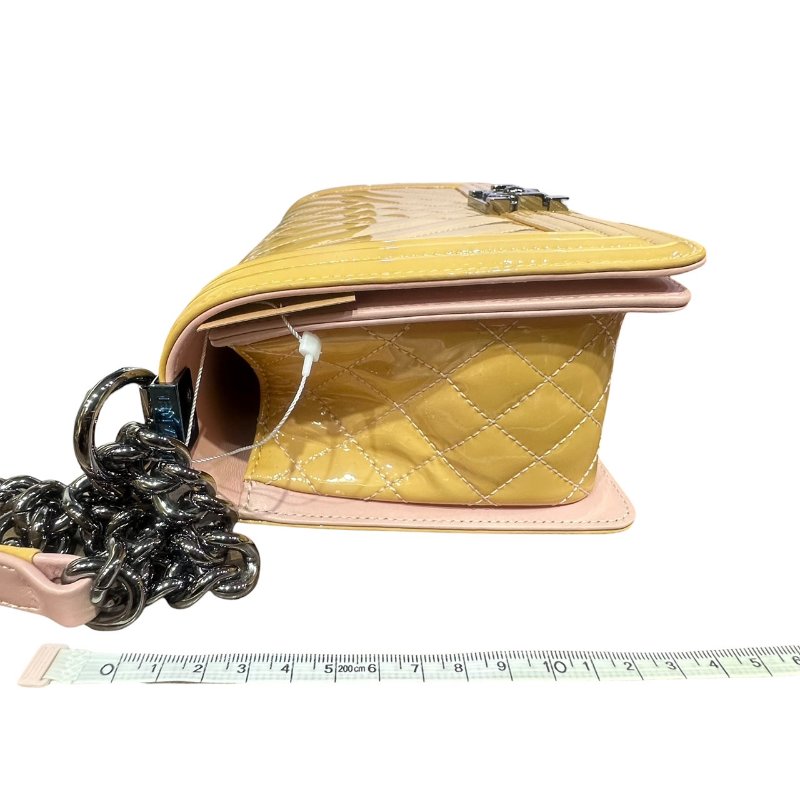 【美收精品】CHANEL粉色矽膠皮BOY 25 4-797-19