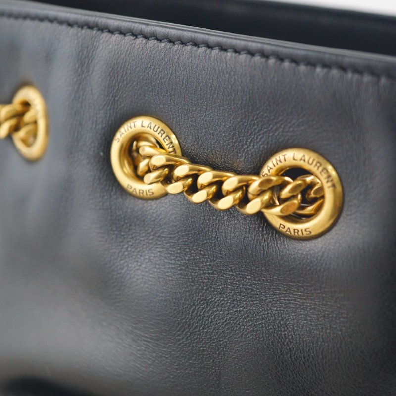 YSL Saint Laurent JOE 小羊皮鍊帶迷你水桶包 斜背包 (附購證)-13