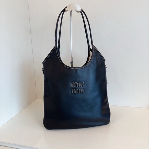 【99閒置新🆕】MiuMiu 新款黑色 ivy tote 托特包