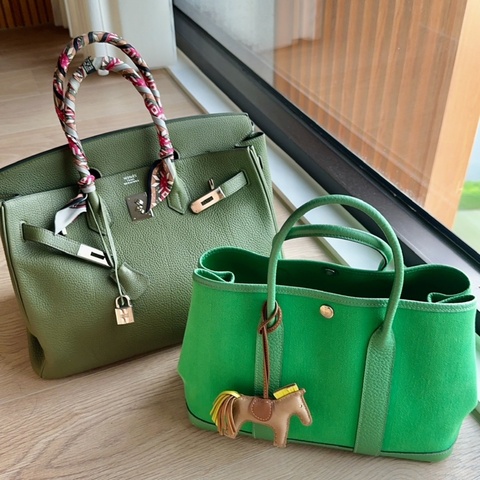 女人要氣場 愛馬仕 Birkin 35秋香美包（送Twilly）